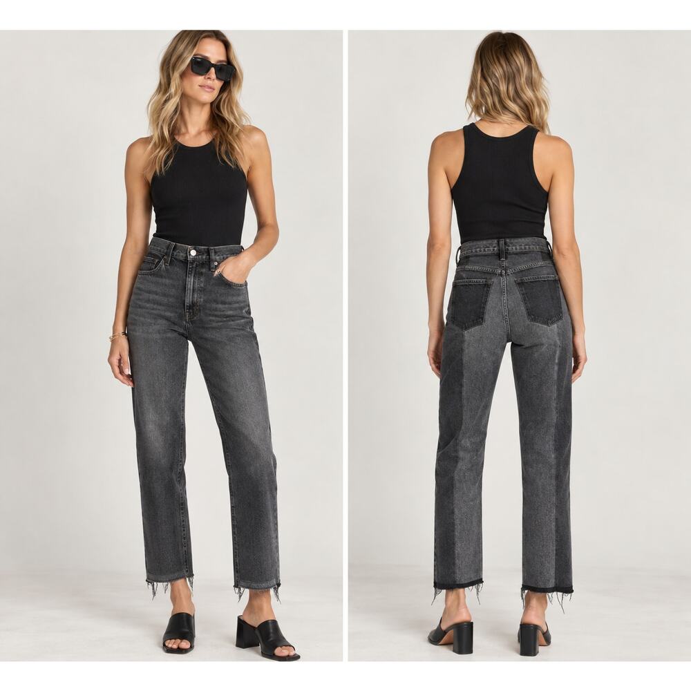 Maison Margiela Black High Rise Straight Leg Jeans FR 36 US 4 NWT - Picture 12 of 12
